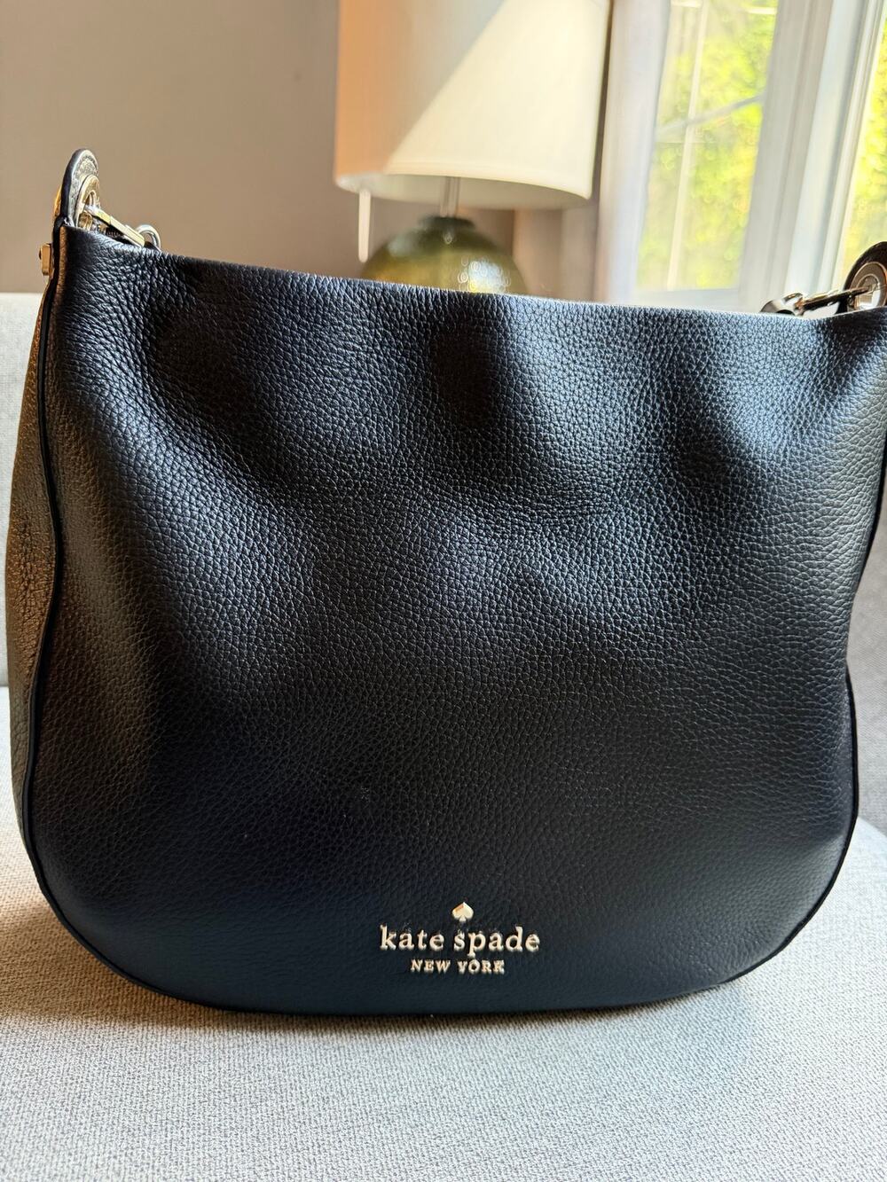 Kate Spade Lexy Leather Shoulder Bag Black - shoulder strap was replace